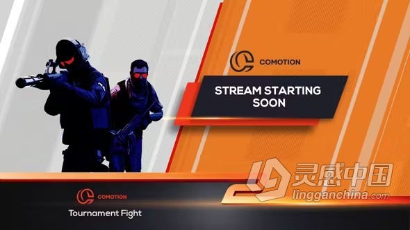 反恐精英CSOL2游戏介绍包装边框字幕动画AE模板下载 Counter Strike 2  灵感中国网 www.lingganchina.com