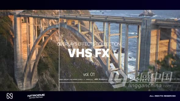 屏闪毛刺VHS故障效果叠加动画AE模板下载 VHS Effects Overlays Collection Vol. 01  灵感中国网 www.lingganchina.com