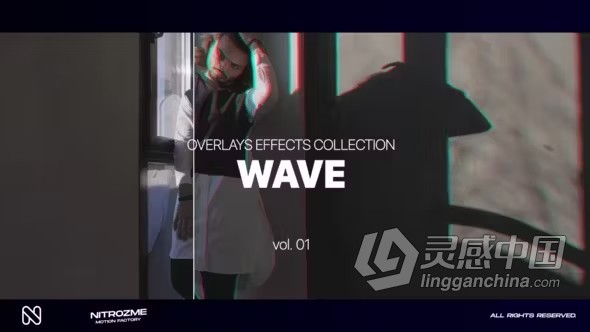 画面波浪效果AE模板下载 Wave Effects Overlays Collection Vol. 01  灵感中国网 www.lingganchina.com