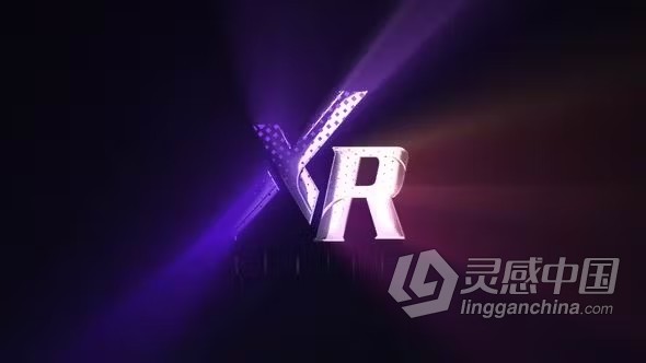 光洁明亮标志LOGO动画PR模板下载 Gleam Logo Reveal  灵感中国网 www.lingganchina.com