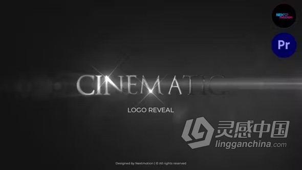 烟雾黑暗背景金属感电影片头标志展示PR模板下载 Cinematic Logo Reveal  灵感中国网 www.lingganchina.com