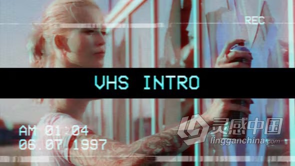 VHS快速介绍复古开场白动画PR模板下载 VHS Fast Intro  灵感中国网 www.lingganchina.com