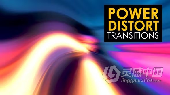 10种失真扭曲像差效果转场PR模板下载 Power Distort Transitions  灵感中国网 www.lingganchina.com