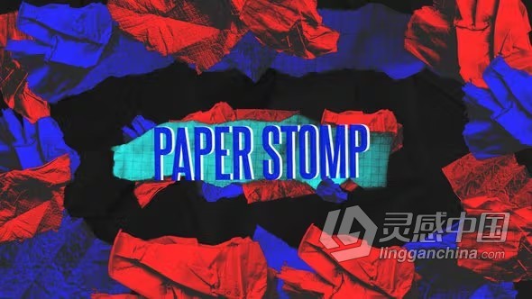 视差纸张纸片纸质动画跺脚片头PR模板下载 Paper Stomp  灵感中国网 www.lingganchina.com