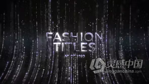 闪耀光泽粒子光线背景时尚奢华主题视频宣传标题AE模板下载 Luxury Fashion Lines Titles  灵感中国网 www.lingganchina.com