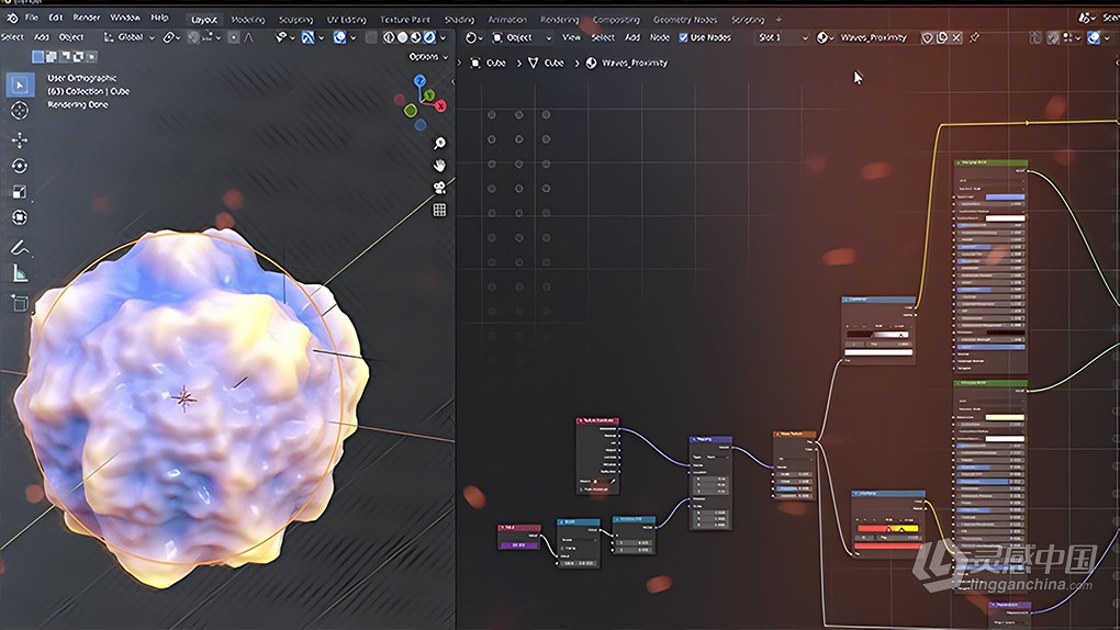 Blender程序化材质制作核心技术视频教程 Procedural Materials In Blender Course  灵感中国网 www.lingganchina.com