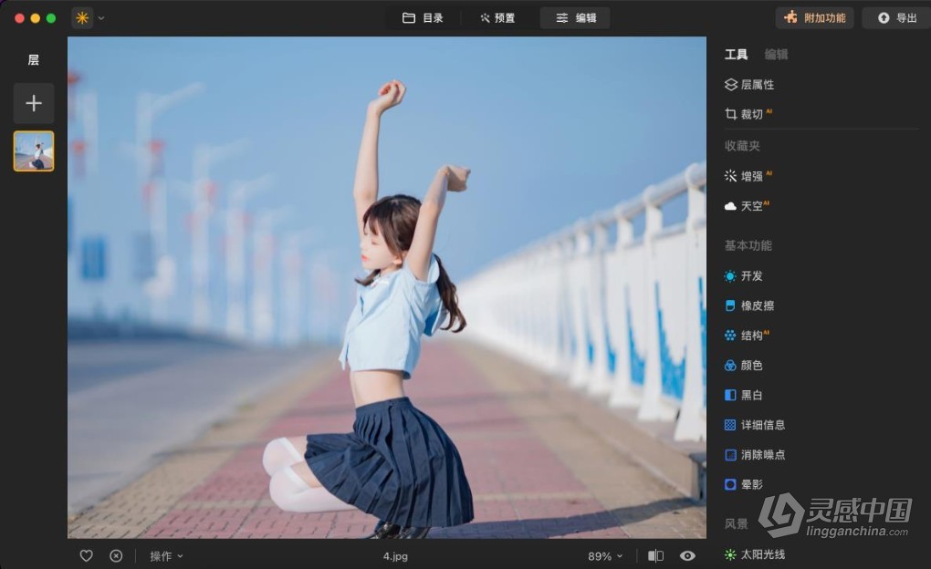 Luminar Neo V1.19.1.17483 Mac中文版 智能图像处理AI创意调色编辑软件/PS插件  灵感中国网 www.lingganchina.com