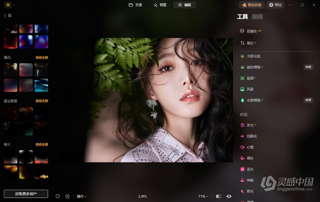 Luminar Neo V1.19.0.13323 Win中文版 智能图像处理AI创意调色编辑软件/PS插件  灵感中国网 www.lingganchina.com