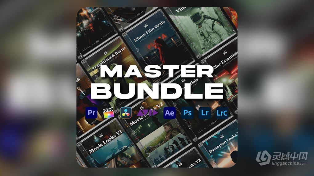 700+复古电影视频叠加特效转场音效LUT调色预设素材合集包 Cinegrams – Master Bundle  灵感中国网 www.lingganchina.com