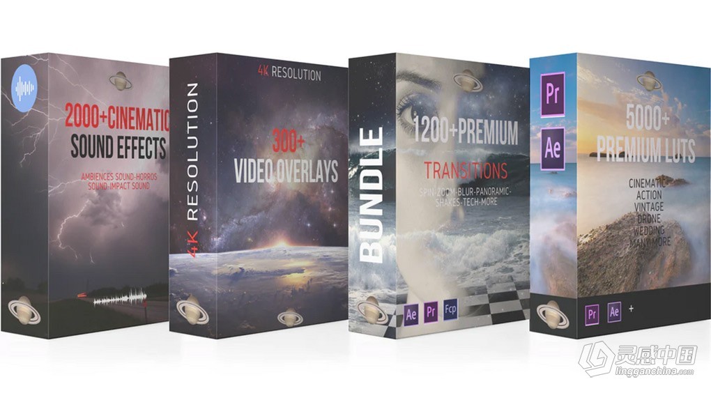 8500+终极电影制作人转场调色视频音效素材合集包 Complete Bundle // 8500+ Tools for Filmmakers  灵感中国网 www.lingganchina.com