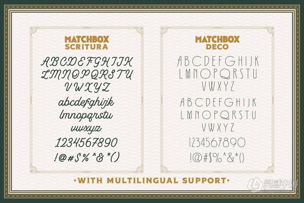 经典复古极简休闲书籍印刷排版设计英文字体 Matchbox Font Collections  灵感中国网 www.lingganchina.com