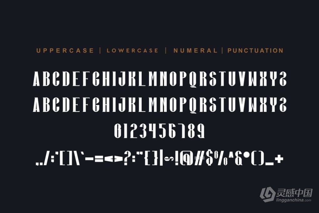 挤压加粗变形显示商业排版品牌设计英文字体 Qubogad – Thick &amp; Tall Font  灵感中国网 www.lingganchina.com