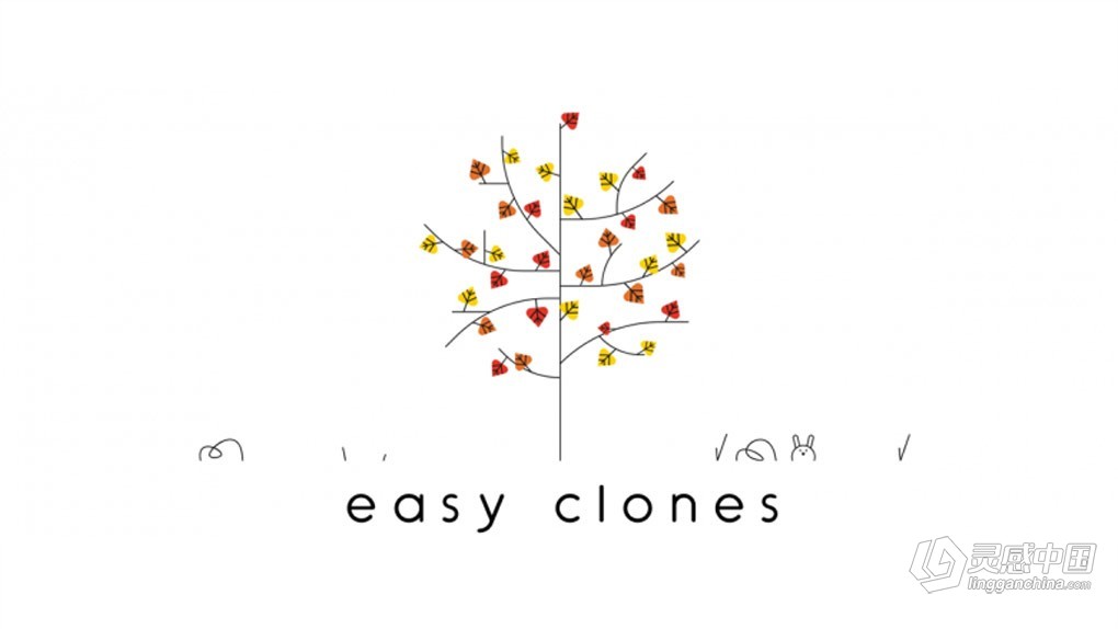 2D图层复制克隆工具AE脚本 Easy Clones v2.1+使用教程  灵感中国网 www.lingganchina.com