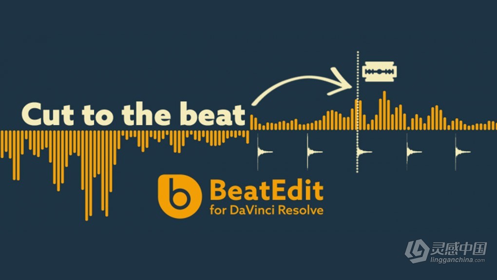 音乐节奏鼓点自动节拍打点标记达芬奇插件 BeatEdit for DaVinci Resolve v1.2.001 Win/Mac版  灵感中国网 www.lingganchina.com