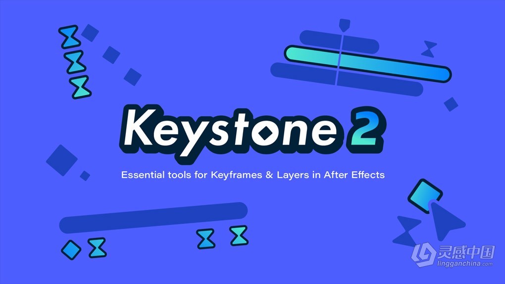 关键帧复制粘贴对齐镜像拉伸调节控制工具AE脚本 Keystone v2.0.2 支持Win/Mac  灵感中国网 www.lingganchina.com