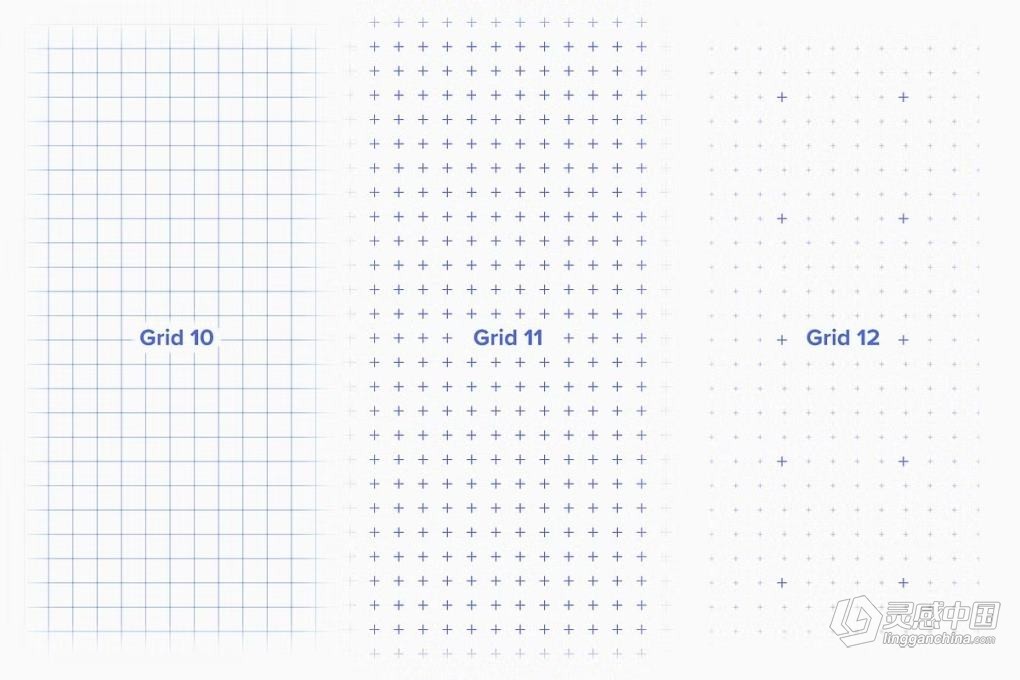 12款创意几何网格背景布局图形设计矢量模板图片素材 Essential Geometry Grid Backgrounds  灵感中国网 www.lingganchina.com