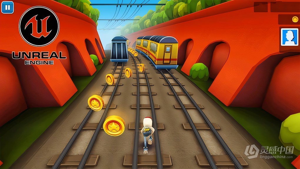 UE5虚幻引擎铁路跑酷游戏完整制作流程视频教程 Unreal Engine 5 For Absolute Beginners Build Subway Surfers  灵感中国网 www.lingganchina.com