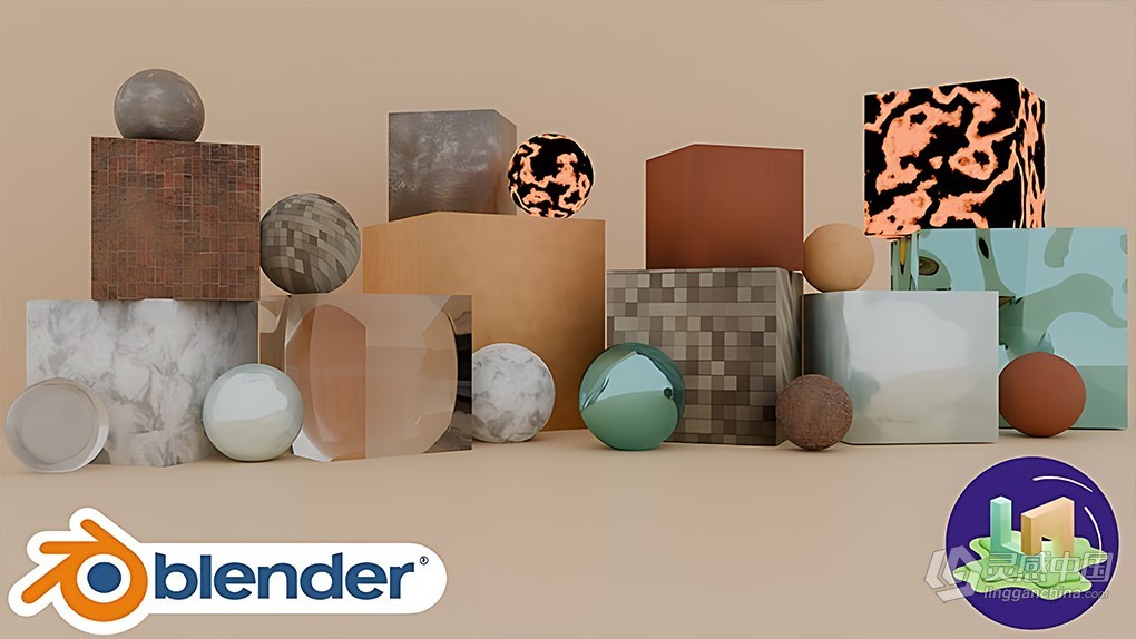 Blender材质着色节点核心技术视频教程 10 Material Node Basic In Blender  灵感中国网 www.lingganchina.com