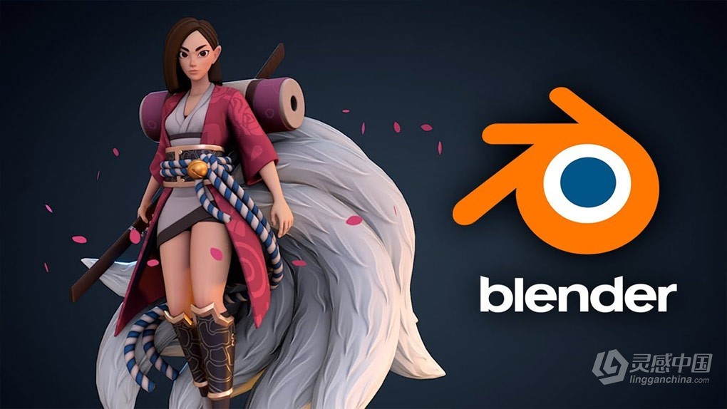 Blender游戏模型纹理制作实例训练视频教程 中文字幕 Stylized texturing for video games with Blender  灵感中国网 www.lingganchina.com