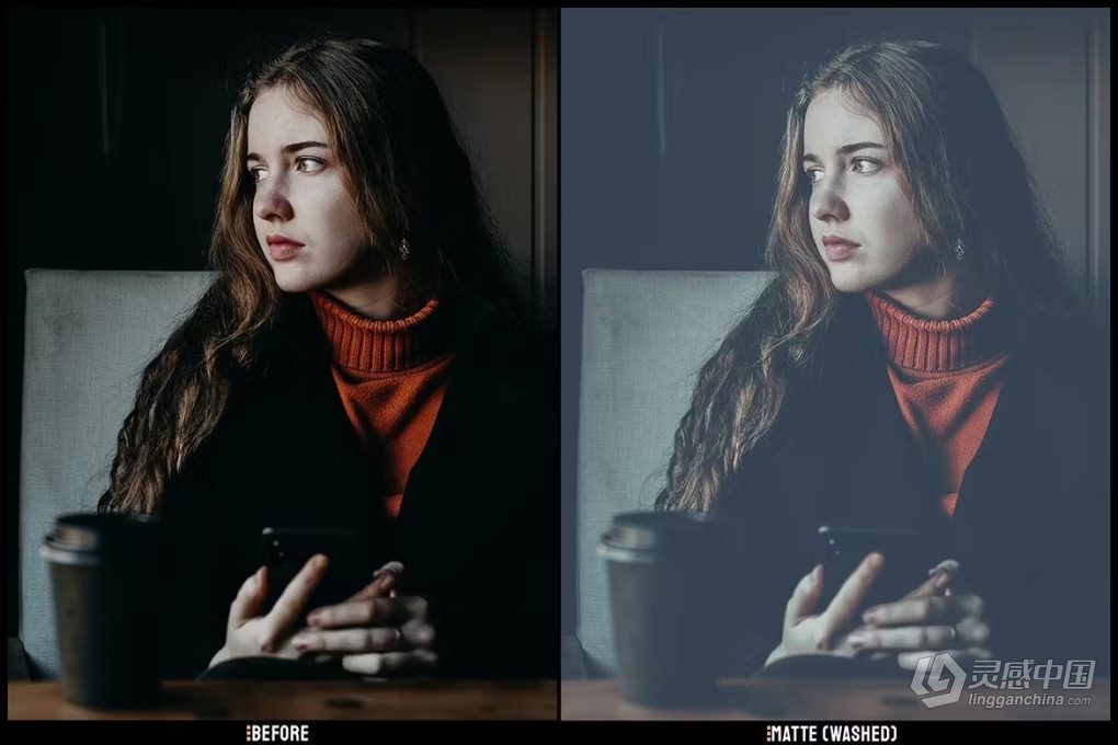 磨砂博客人像lr预设 Matte Blogger- Desktop &amp; Lightroom Presets  灵感中国网 www.lingganchina.com