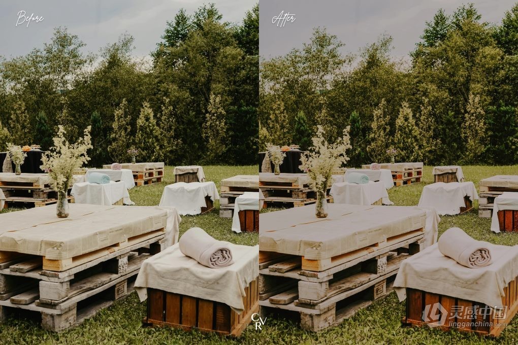 15种户外电影婚礼调色LR预设 15 Outdoor Wedding Lightroom Presets  灵感中国网 www.lingganchina.com