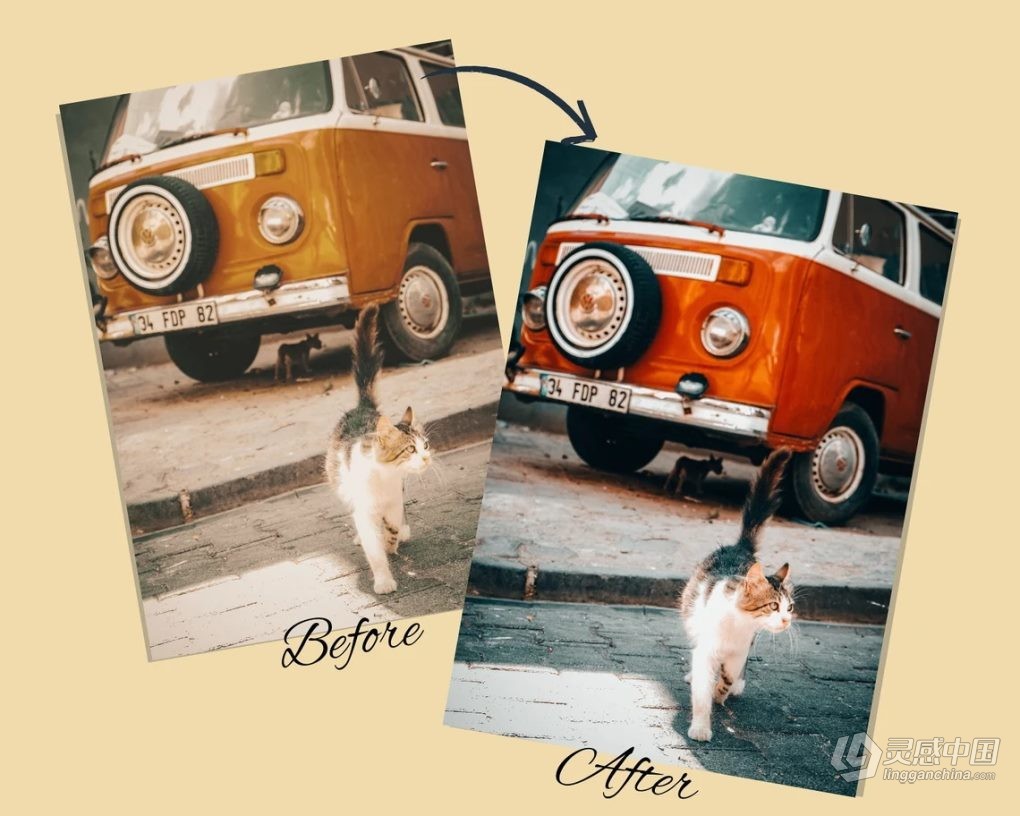 100+复古胶片电影LR预设 Retro Film–100+ Vintage Lightroom Presets  灵感中国网 www.lingganchina.com