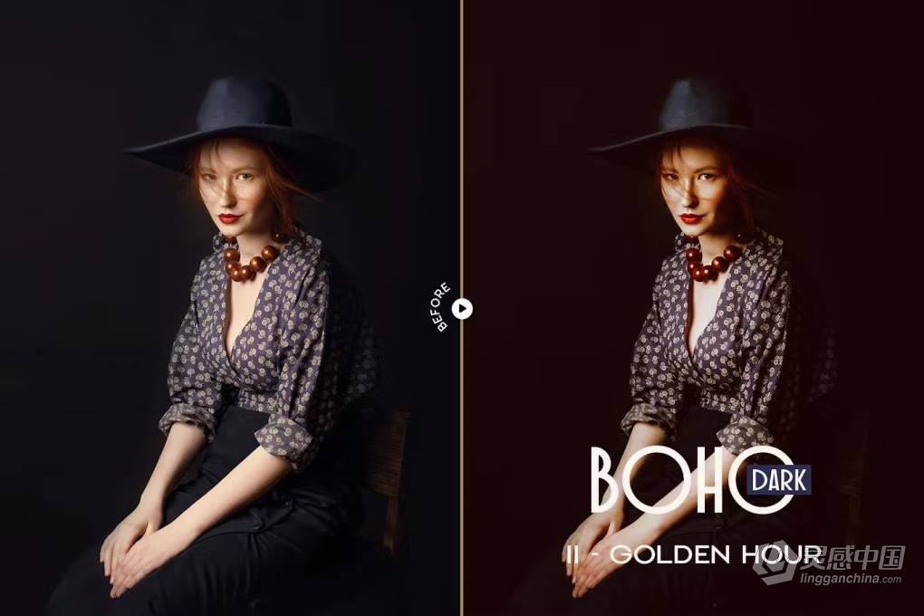 波西米亚情绪电影人像Lightroom预设 Dark Boho Lightroom Presets  灵感中国网 www.lingganchina.com