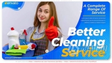 家政清洁服务公司宣传汽车4S店介绍视频动画 AE模板 AE工程文件 Cleaning Service Promo