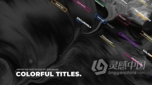 现代时尚炫彩人名字幕条文字标题排版动画AE模板AE工程文件 Colorful Titles