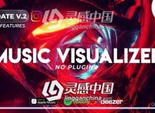 音频可视化LOGO视觉效果AE模板