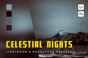 天之夜北极风光Lightroom预设 6 Celestial Nights Lightroom and Photoshop Presets