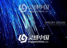 漂亮细腻的粒子光线发射生长文字标志展示开场AE模板Optical Light Inspiring Titles