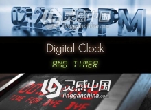 数字时钟时间码预设动画AE预设 Videohive Time Presets v1.5