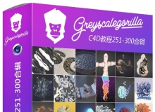 GSG灰猩猩C4D入门基础综合实例视频教程251-300合辑