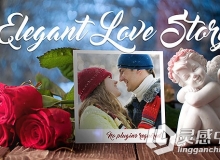 优雅玫瑰爱情故事包装动画AE模板 Videohive Elegant Love Story