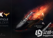 超级火焰尘埃粒子特效动画AE预设与AE模板合辑 Videohive FX Particle Builder Fire...