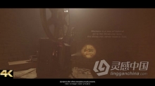 4K电影放映机投影仪复古回忆镜头画面介绍视频动画制作AE模板AE工程文件 Vintage Memories - Film Projector 2