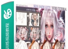 可爱狐妖绘画艺术训练视频教程Miss Snow Kitty Video Tutorial Pack