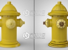 C4D消防栓建模材质渲染视频教程 Minion Hydrant Cinema 4D Tutorial