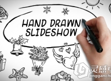 手绘风格展示动画AE模板 Videohive Hand Drawn Slideshow 12116995