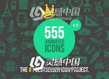 555个ICON图标MG动画+音效AE模板 Videohive 555 Animated Icons