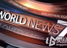 世界新闻播报栏目包装AE模板影视包装Videohive World News Broadcast Package