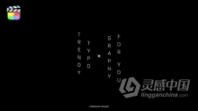 Trendy Titles 12种创意文字标题动画效果4K分辨率FCPX插件