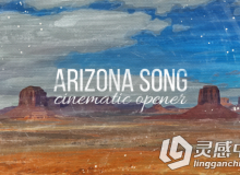 时尚油画风格视差照片展示幻灯片相册动画AE模板 Videohive Arizona Song Cinematic...