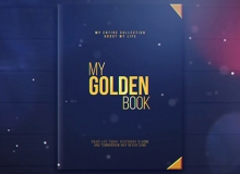 唯美光斑电子相册展示AE模板 My Golden Book