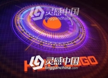 科技感LOGO标志片头动画AE模板 Videohive HUD Logo Reveal