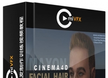 C4D角色面部毛发制作训练视频教程 cmiVFX Cinema 4D Facial Hair Grooming