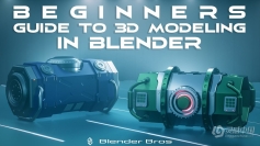 Blender科幻容器3D建模入门指南视频教程 Beginners Guide to 3D Modeling in Blender