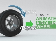 C4D轮胎旋转动画视频教程 The Fundamentals of Animating a Rolling wheel