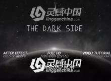 宇宙太空黑暗星球文字标题展示片头AE模板 Videohive The Dark Side